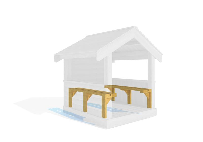 Technical render of a Small Playhouse Seating